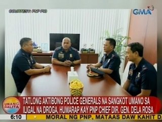 UB: 3 aktibong police generals na sangkot umano sa iligal na droga, humarap kay PDG 'Bato' Dela Rosa