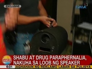 UB: Shabu at drug pusher paraphernalia, nakuha sa loob ng speaker