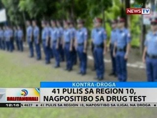 BT: 41 pulis sa Region 10, nagpositibo sa drug test
