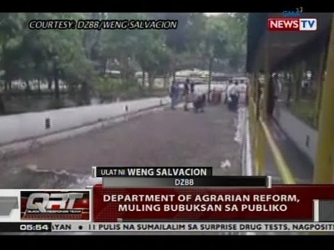 QRT: Department of Agrarian Reform, muling bubuksan sa publiko
