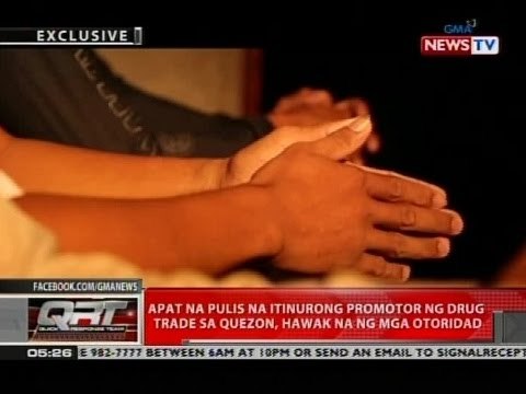 QRT: 4 na pulis na itinuturong promotor ng drug trade sa Quezon, hawak na ng mga otoridad