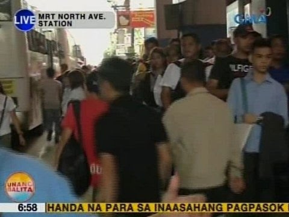UB: Mga pasahero, tuloy-tuloy ang pila sa MRT North Avenue Station