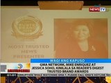 GMA Network, Mike Enriquez at Jessica Soho, kinilala sa Reader's Digest Trusted Brand Awards