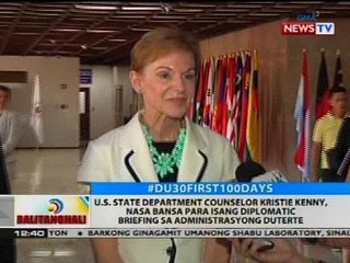 BT: U.S. State Department Counselor Kristie Kenny, nasa bansa