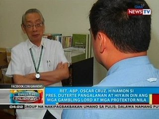 BP: Ret. Abp. Cruz, hinamon si Pres. Duterte pangalanan at hiyain din ang mga gambling lord