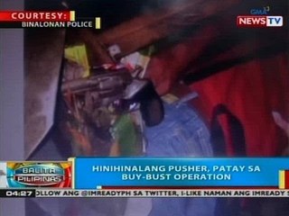 BP: Hinihinalang pusher, patay sa buy-bust operation
