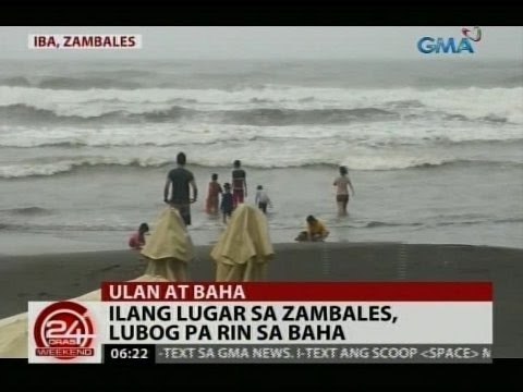 24 Oras: Ilang lugar sa Zambales, lubog pa rin sa baha