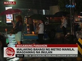24 Oras: Malaking bahagi ng Metro Manila, magdamag na inulan
