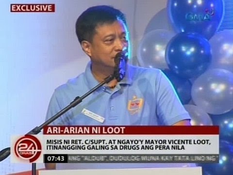 Misis ni Ret. C/Supt. at ngayo'y Mayor Vicente Loot, itinangging galing sa drugs ang pera nila