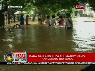 SONA: Baha sa ilang lugar, umabot nang hanggang beywang