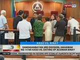 Sandiganbayan 3rd Division, hahawak ng 14 na kaso vs. dating VP Jejomar Binay