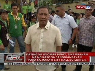 Dating VP Jejomar Binay, sinampahan na ng kaso sa Sandiganbayan