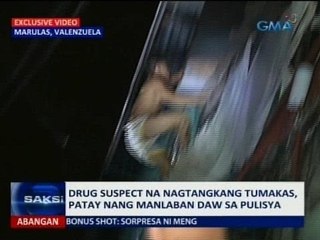 SAKSI: Drug suspect na nagtangkang tumakas, patay nang manlaban daw sa pulisya