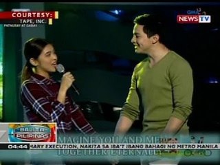 Alden Richards at Maine Mendoza, kinanta ang taglish version ng 'Imagine You & Me'