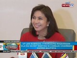 VP Leni Robredo, itinangging nagkaroon sila ng secret meeting ni Comelec chairman Andres Bautista