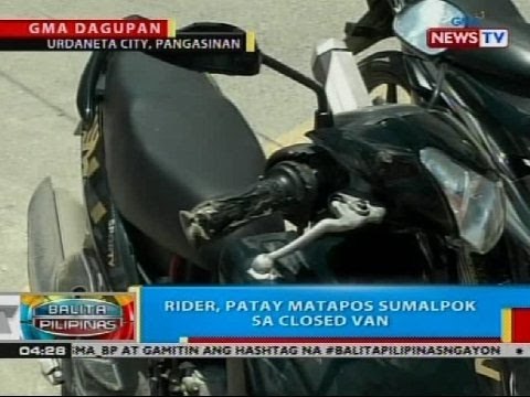 BP: Rider, patay matapos sumalpok sa closed van
