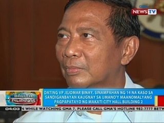 BP: Dating VP Binay, sinampahan ng 14 na kaso sa Sandiganbayan