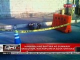 Hinihinalang biktima ng summary execution, natagpuan sa EDSA-Ortigas