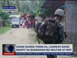 Saksi: Daan-daang pamilya, lumikas nang maipit sa bakbakan ng militar at BIFF