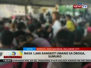 BT: Nasa 1,000 sangkot umano sa droga, sumuko