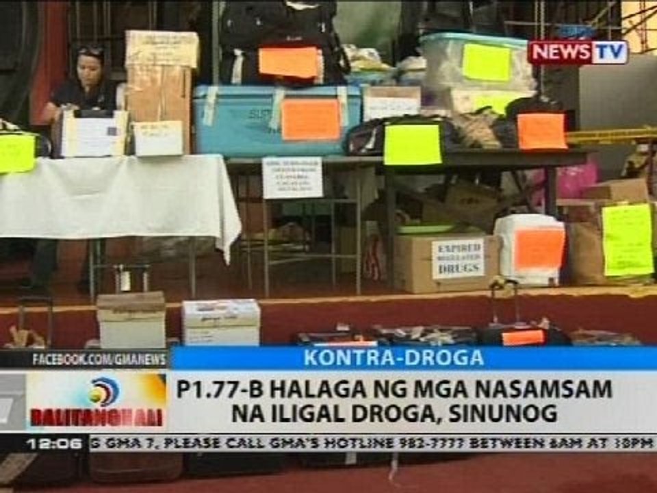 BT: P1.77-B halaga ng mga nasamsam na iligal droga, sinunog