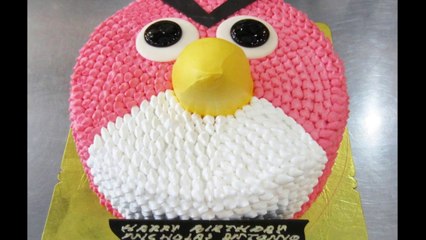 Pink Angry Bird Made With Buttercream ~ A Hot Buns Bakery recent creation.