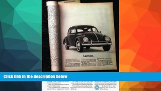 Read Online Remember Those Great Volkswagen Ads? Alfredo Marcantonio For Kindle
