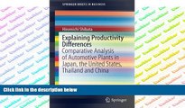 Audiobook  Explaining Productivity Differences: Comparative Analysis of Automotive Plants in