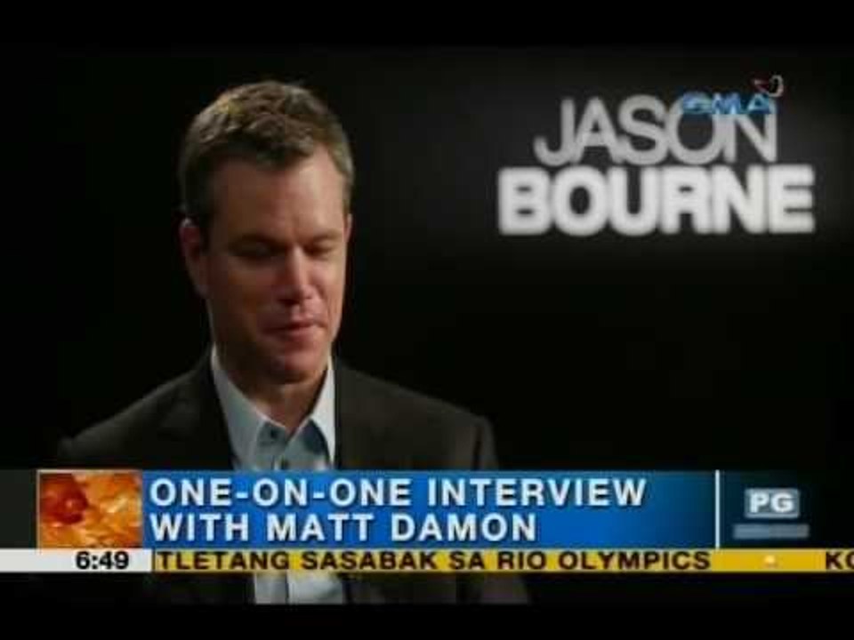 One-on-one interview ni Lyn Ching with Matt Damon: Part 2