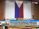 BT: Mga dating pangulo, imbitado sa unang SONA ni Pres. Duterte