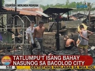 UB: 31 bahay, nasunog sa Bacolod City