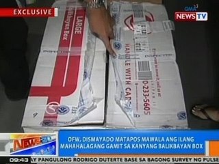 NTG: OFW, dismayado matapos mawala ang ilang mahahalagang gamit sa kanyang balikbayan box