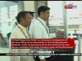 Télécharger la video: Dating VP Jejomar Binay at dating Makati Mayor Junjun Binay, hinainan ng Hold Departure Order