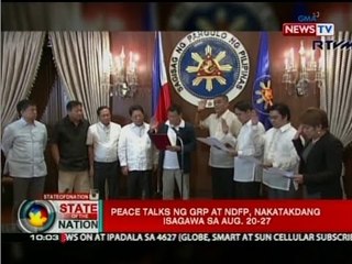 SONA: Peace talks ng GRP at NDFP, inilipat na sa Aug. 20-27 imbes na sa huling linggo ng Hulyo