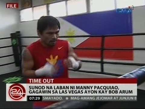 24 Oras: Susunod na laban ni Manny Pacquiao, gagawin sa Las Vegas ayon kay Bob Arum