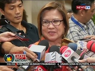 SONA: Sen. De Lima, nagulat raw nang kamayan siya ni Pangulong Duterte kahapon