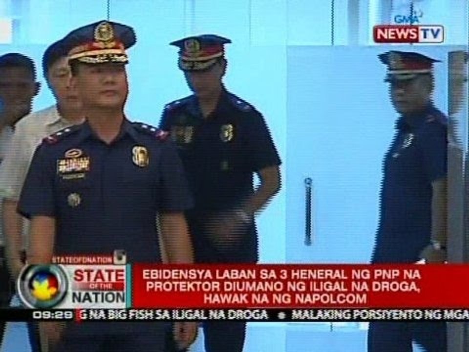 Ebidensya laban sa 3 heneral ng PNP na protektor diumano ng iligal na droga, hawak na ng NAPOLCOM
