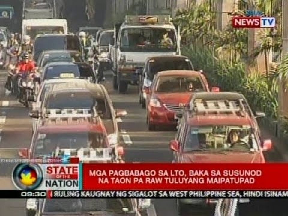 SONA: DOT, gumagawa na raw ng paraan para maibsan ang mga problema ng mga commuter at motorista