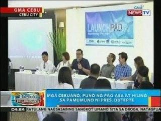 BP: Mga Cebuano, puno ng pag-asa at hiling sa pamumuno ni Pres. Duterte