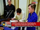 SONA: Pangulong Duterte, ipinagmalaki sa kanyang SONA ang paglagda sa executive order para sa FOI