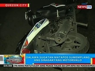 Download Video: BP: 2 sugatan matapos sumemplang ang sinasakyang motorsiklo