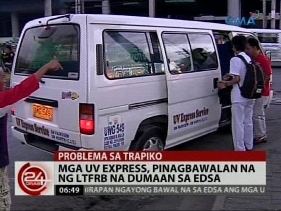 24 Oras: Mga UV Express, pinagbawalan na ng LTFRB na dumaan sa EDSA