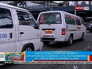 Grupo ng mga operator, driver at empleyado ng UV express, tutol sa pagbabawal sa kanila sa EDSA