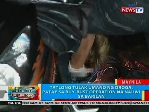 BP: 3 tulak umano ng droga, patay sa buy-bust operation na nauwi sa barilan