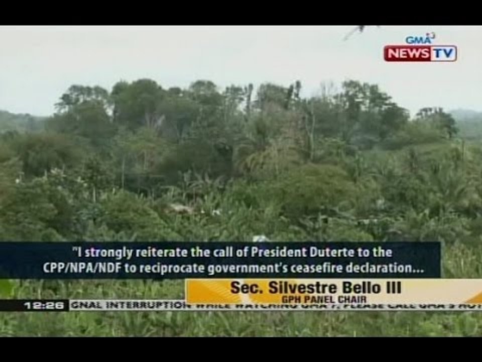 BT: Pahayag ni Sec. Silvestre Bello III, GPH panel chair