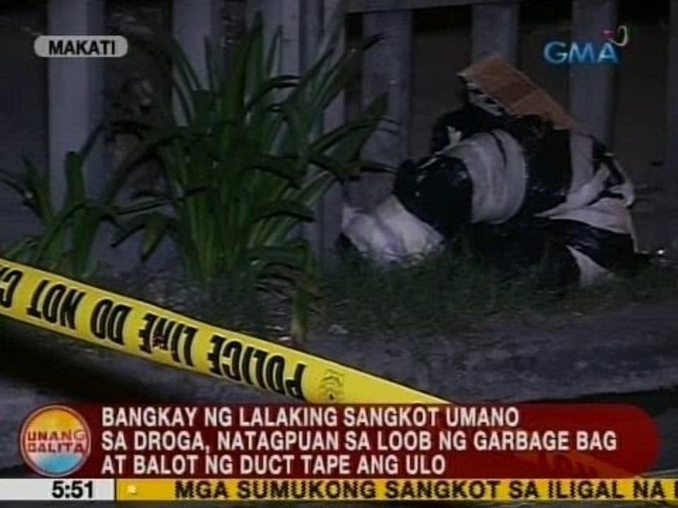 UB: Bangkay ng lalaking sangkot umano sa droga, natagpuan sa Makati