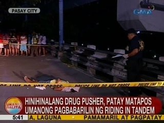 UB: Hinihinalang drug pusher, patay matapos umanong pagbabarilin ng riding in tandem sa Pasay