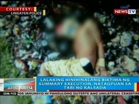 Lalaking hinihinalang biktima ng summary execution, natagpuan sa tabi ng kalsada