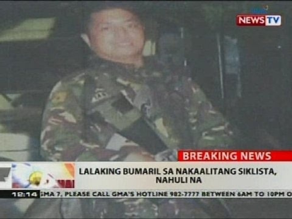 BT: Lalaking bumaril sa nakaalitang siklista, nahuli na