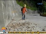 UB: Mga tipak ng bato, bumagsak sa kalsada sa Bontoc, Mt. Province dahil sa pag-ulan